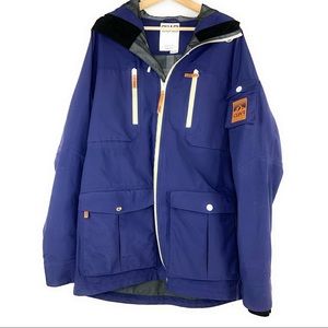 CLWR Hooded Zip Front Ski Jacket